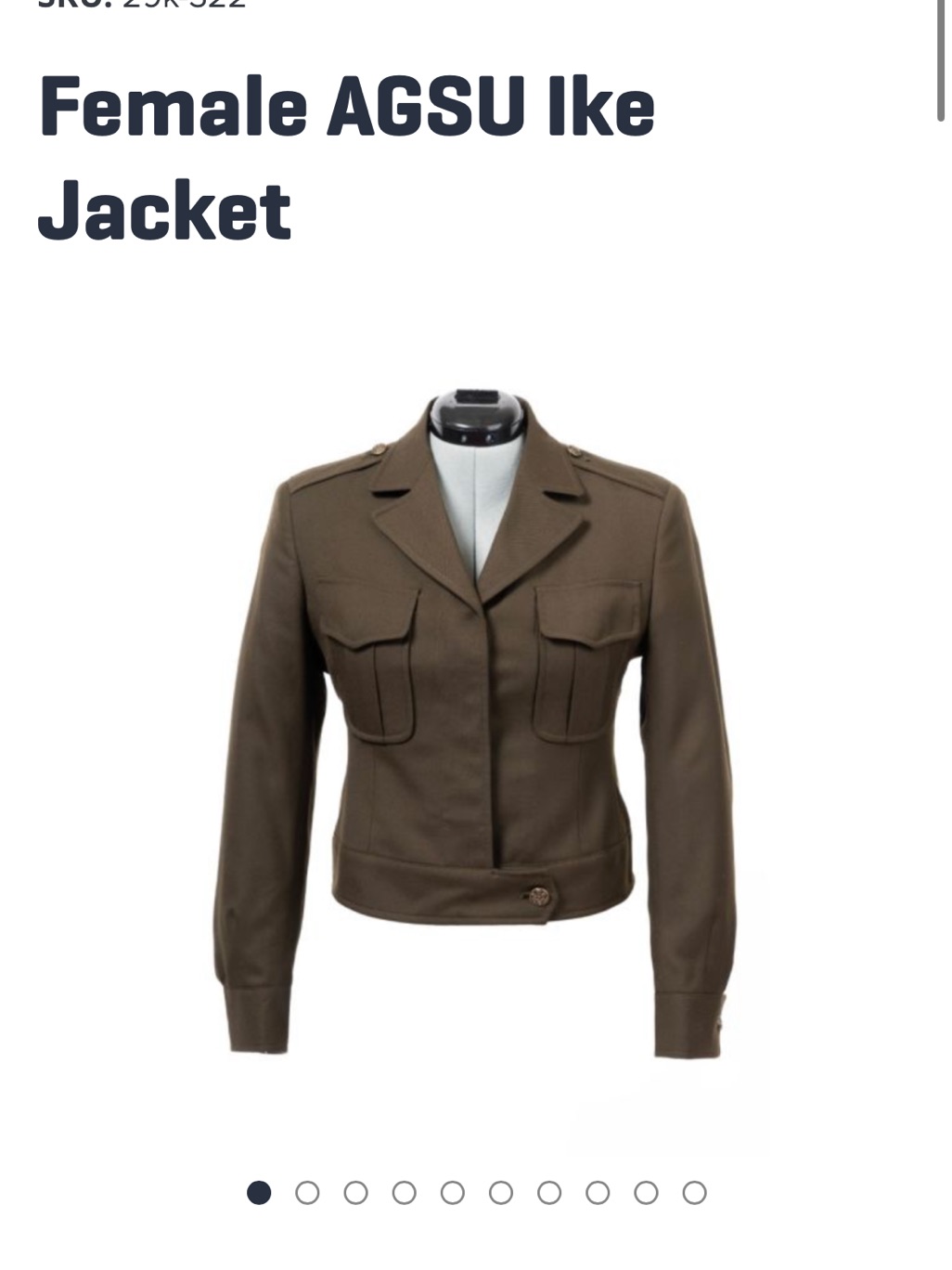 Female Agsu Ike Jacket Nwt 10mr